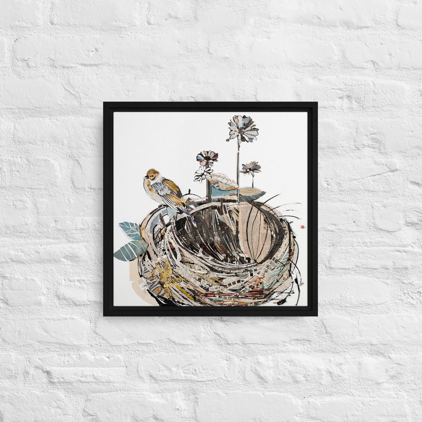 Empty Nest by Amy Bumpus | Framed canvas