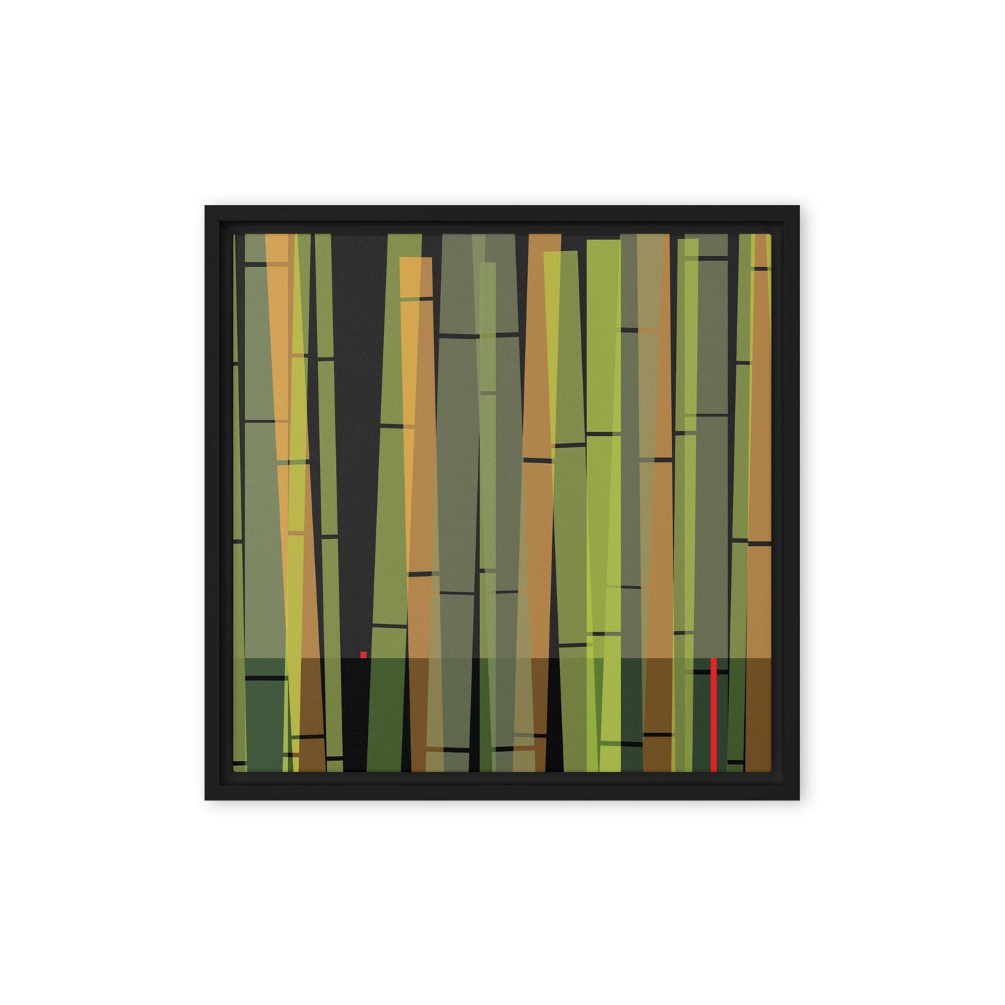 BambooScape by Damon Leverett | Framed canvas