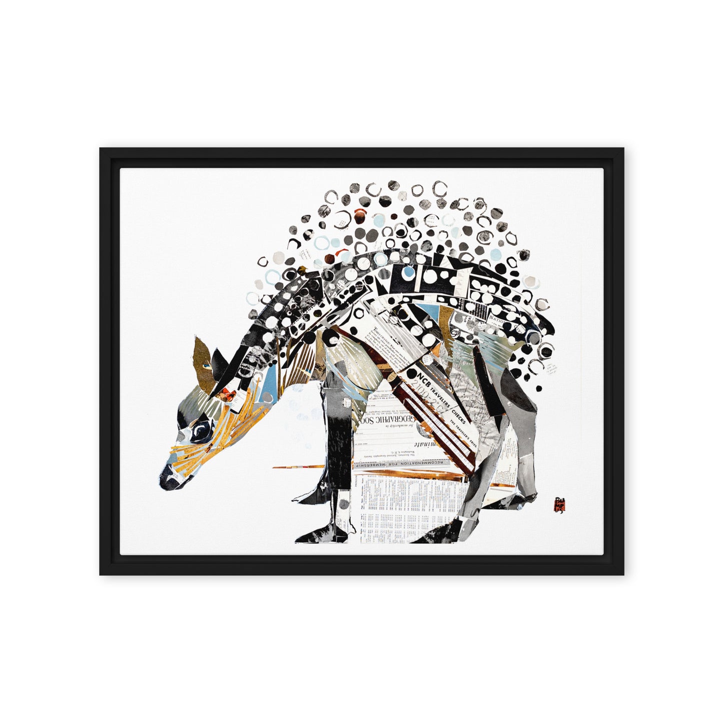 Camouflage by Amy Lynn Bumpus | Framed Canvas Print