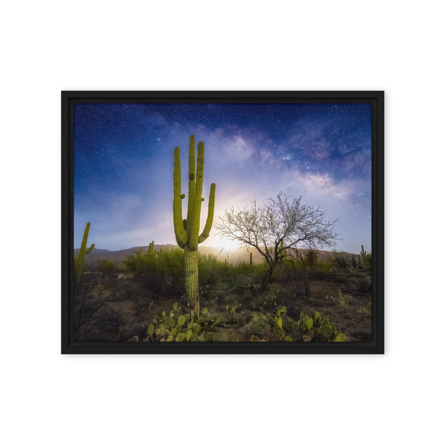 Milkyway Moonrise by Sean Parker Photography | Framed canvas