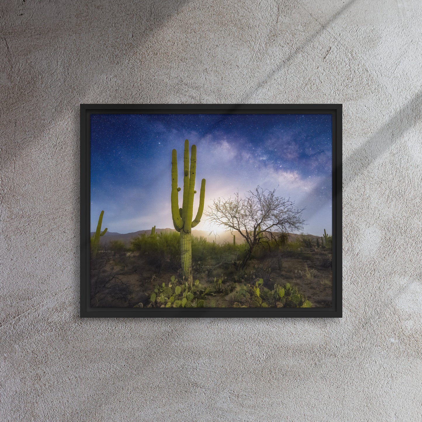 Milkyway Moonrise by Sean Parker Photography | Framed canvas