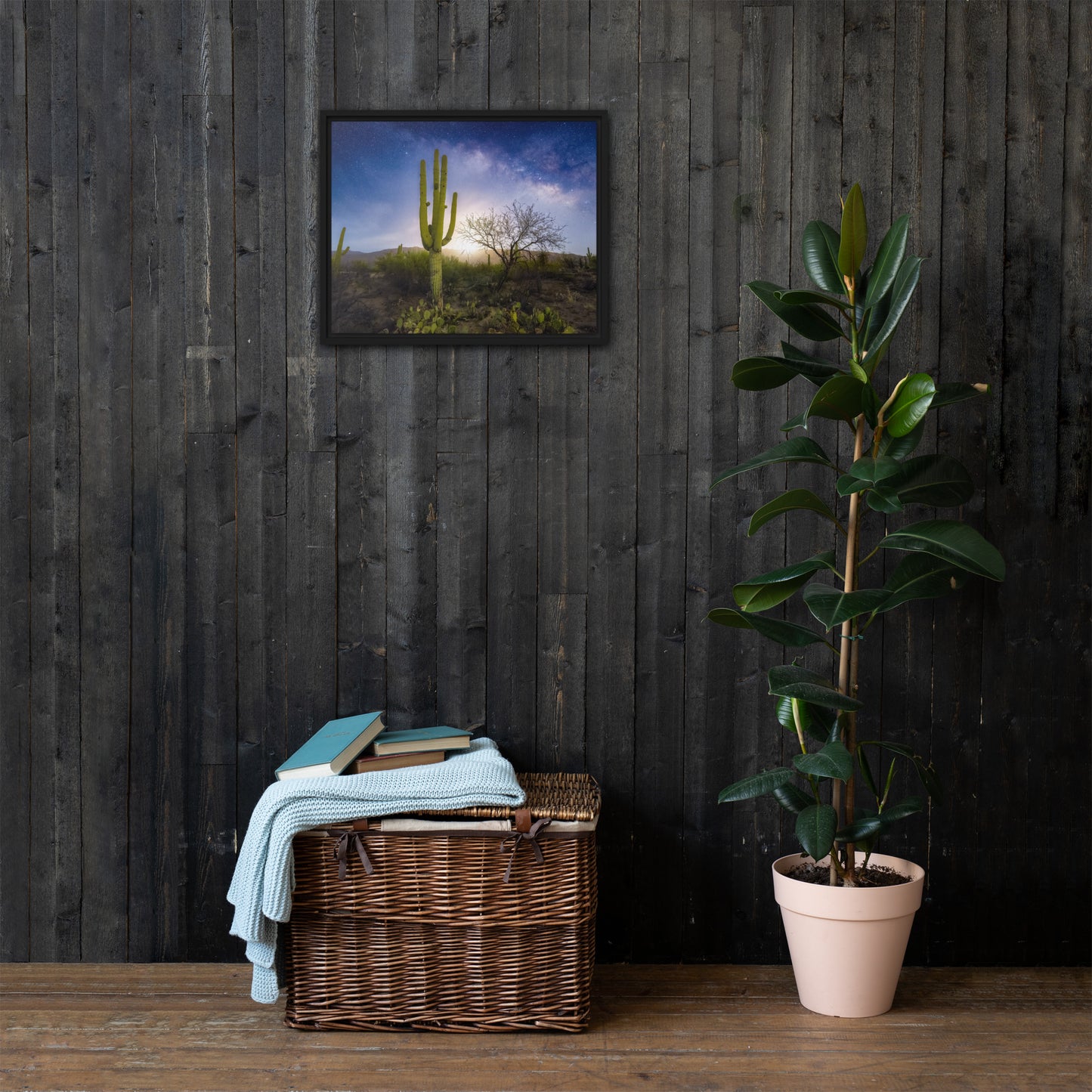 Milkyway Moonrise by Sean Parker Photography | Framed canvas