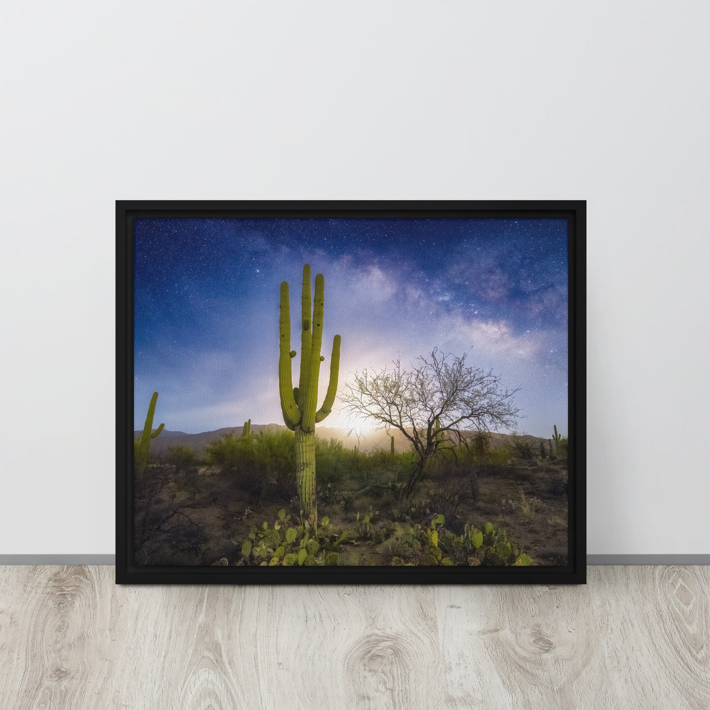 Milkyway Moonrise by Sean Parker Photography | Framed canvas