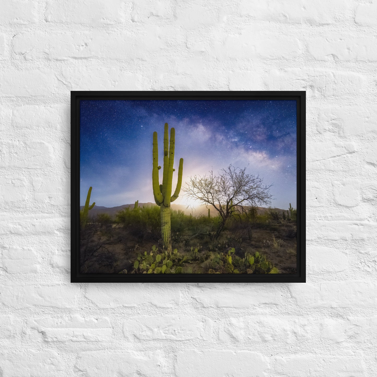 Milkyway Moonrise by Sean Parker Photography | Framed canvas