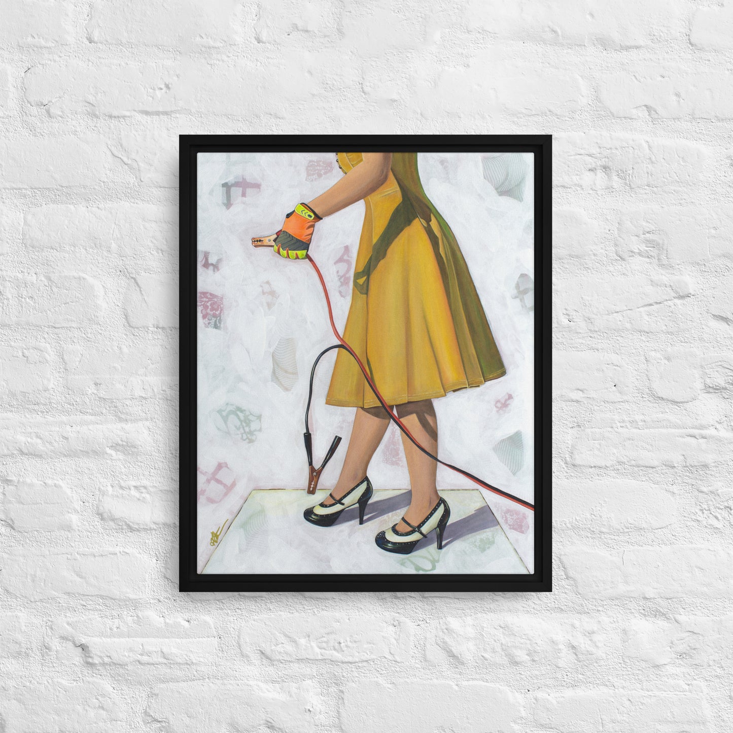 Self Starter by Kathleen Arthur | Framed canvas