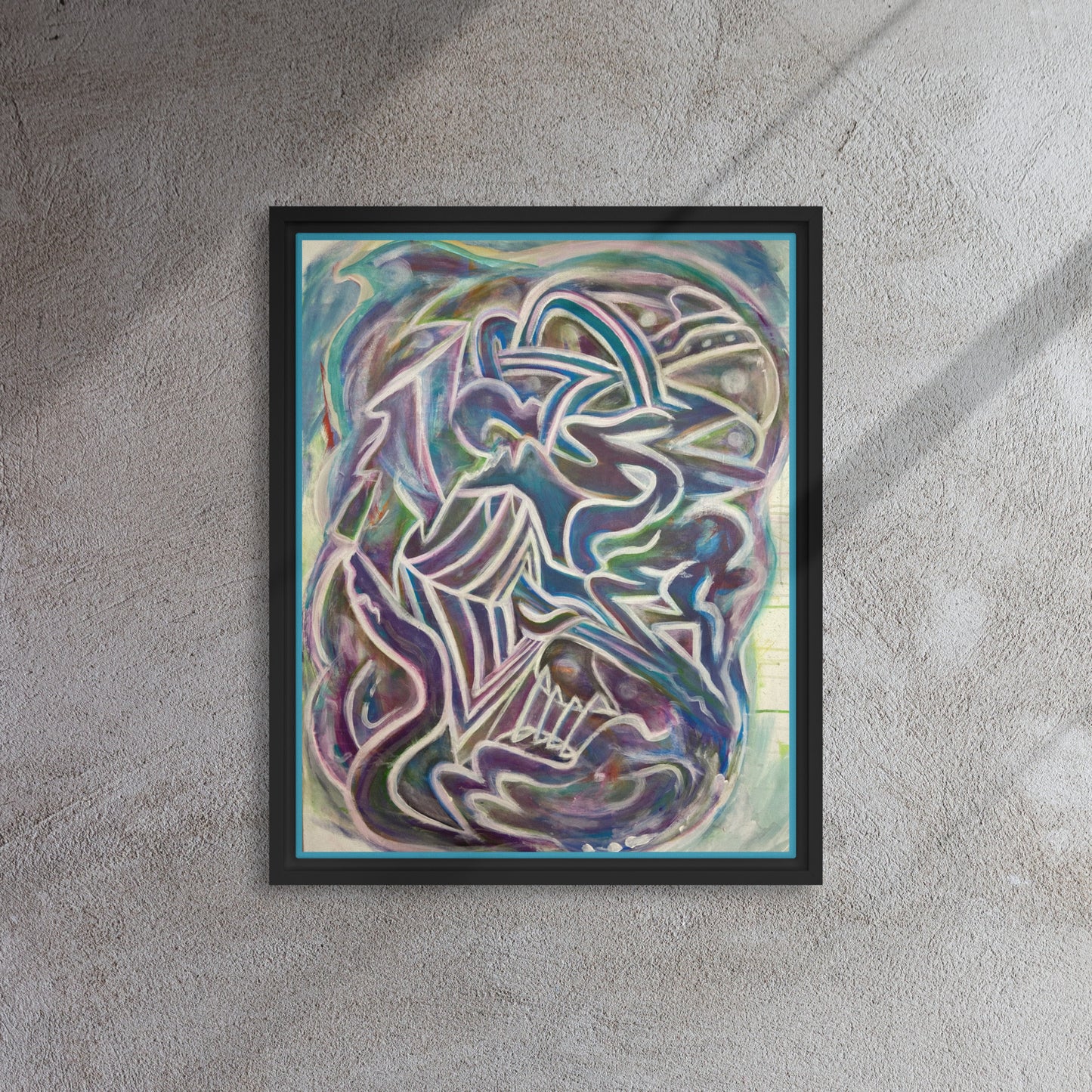 Nuroplasticity by Tyler Bentley | Framed canvas