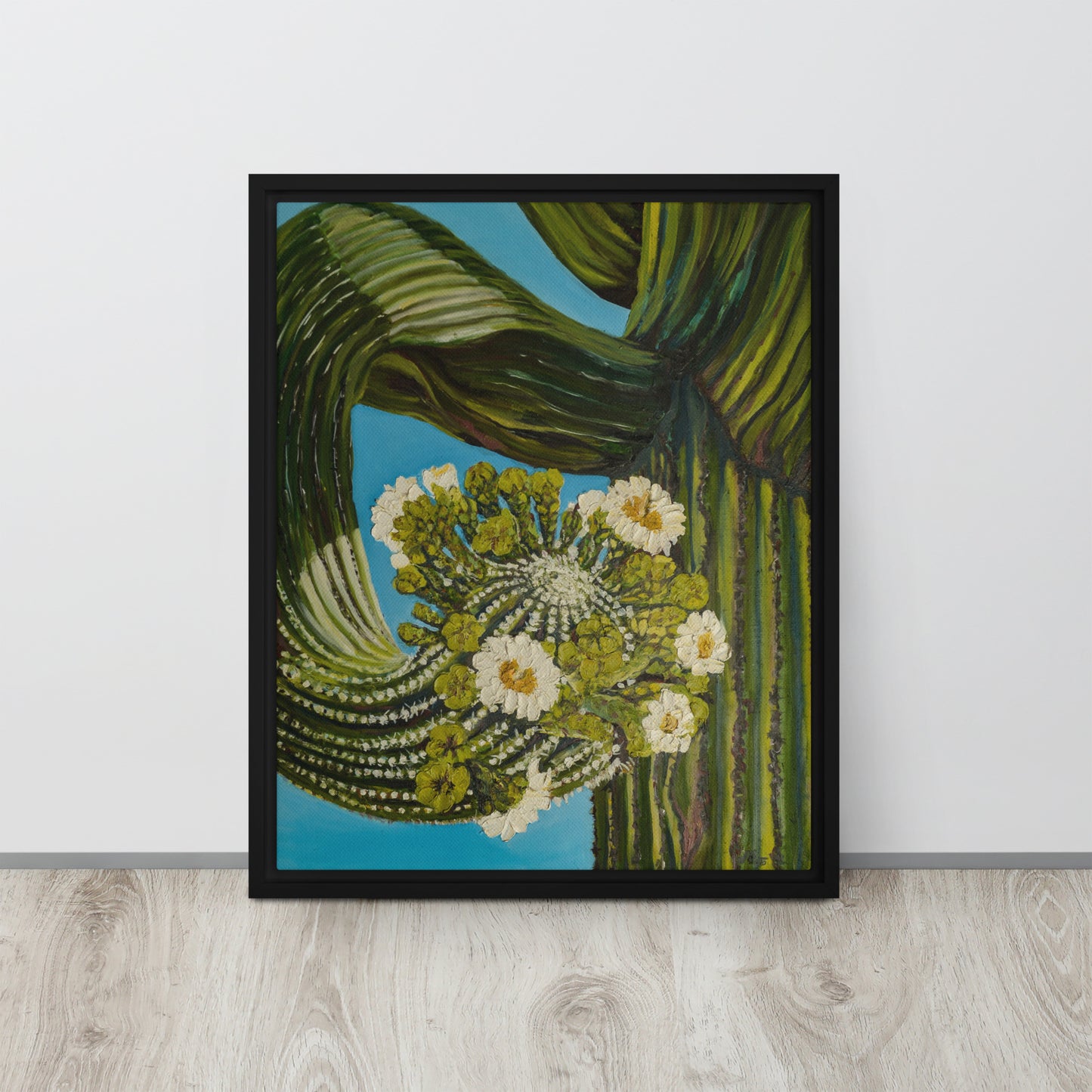 Twisted Saguaro by Andrea Rodriguez | Framed Canvas Print