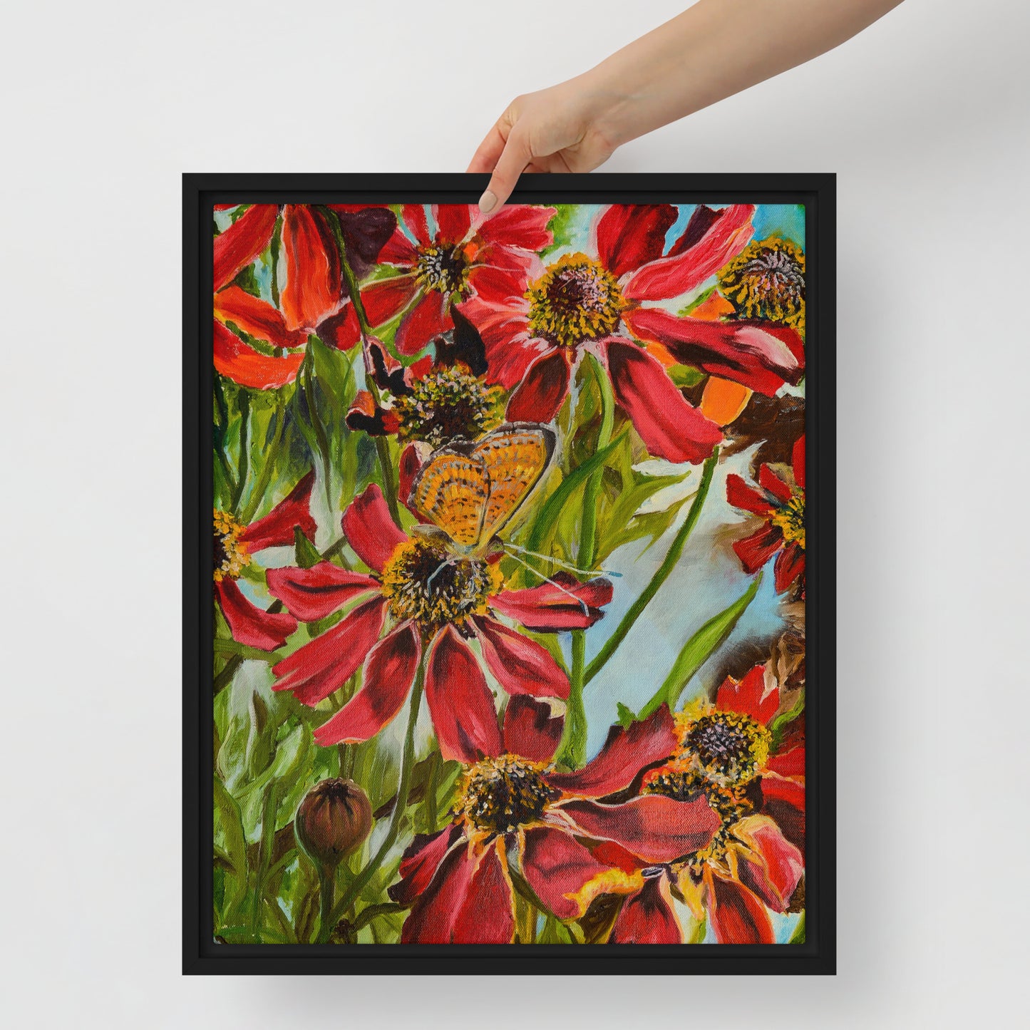 The Morning Garden by Andrea Rodriguez | Framed canvas