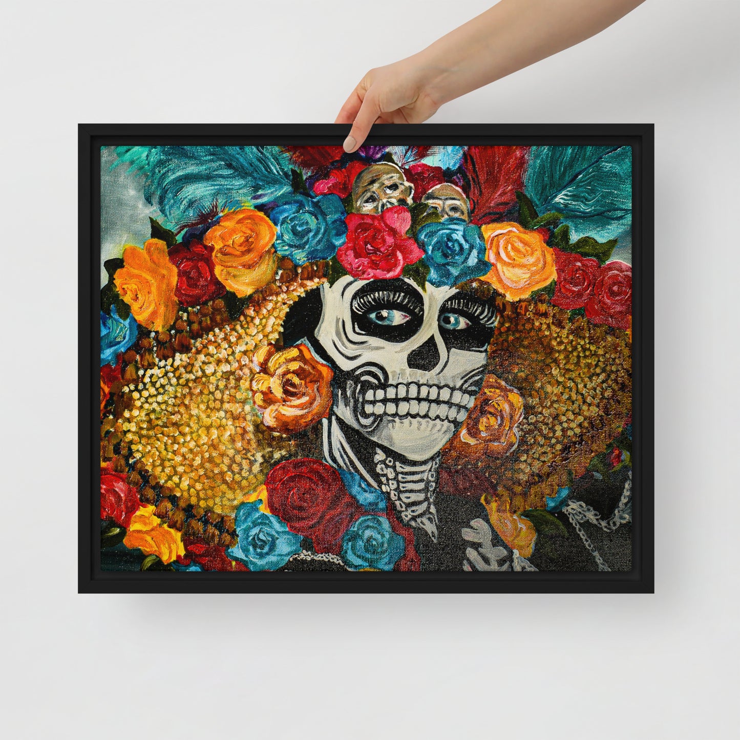 La Catrina by Andrea Rodriguez | Framed canvas