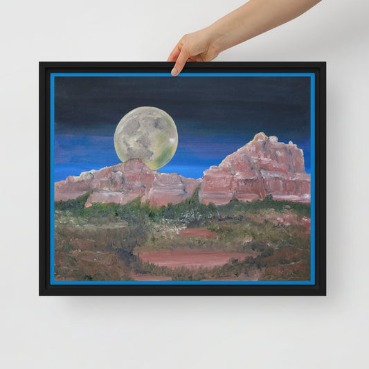 Supermoon by Steven Bye | Framed canvas