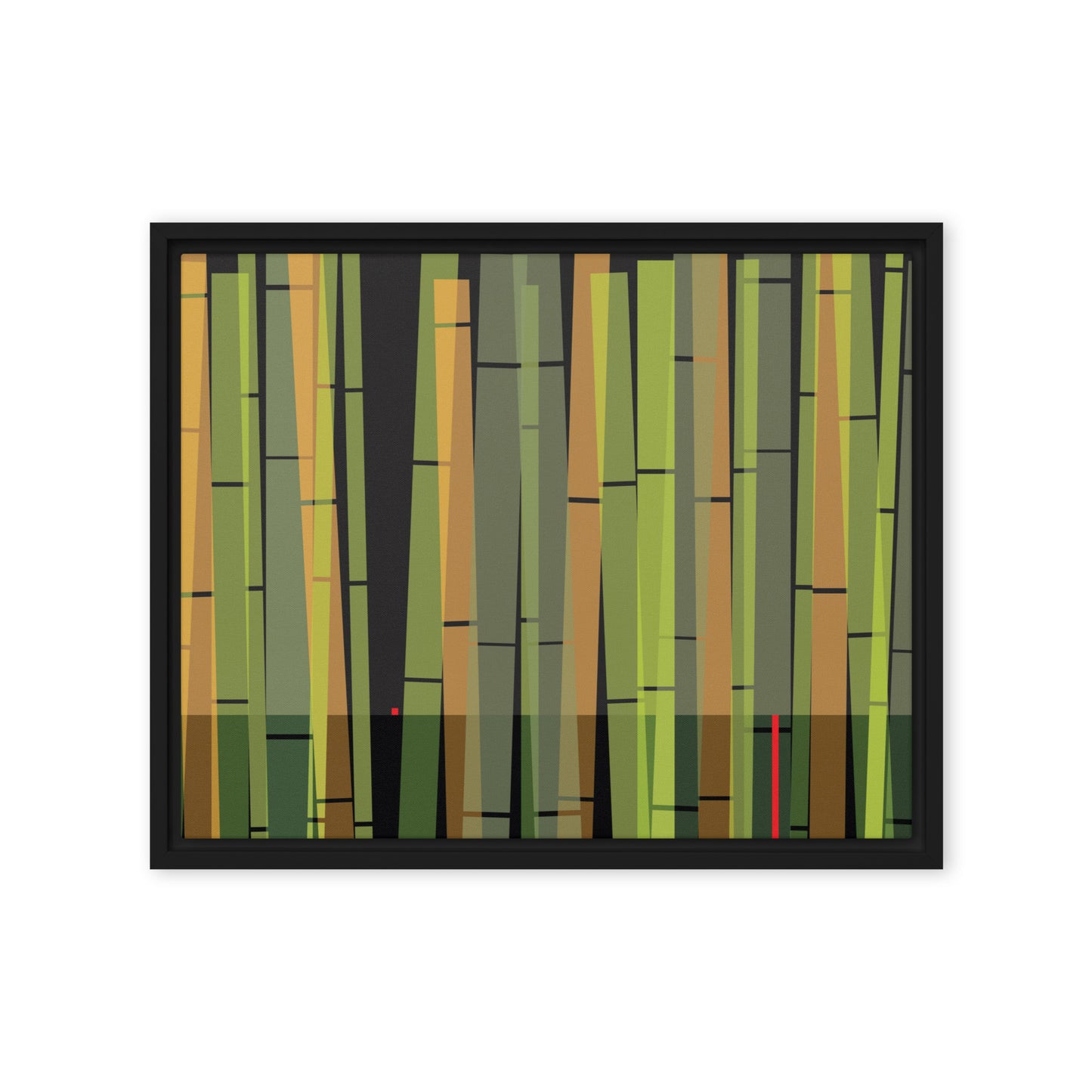 BambooScape by Damon Leverett | Framed canvas