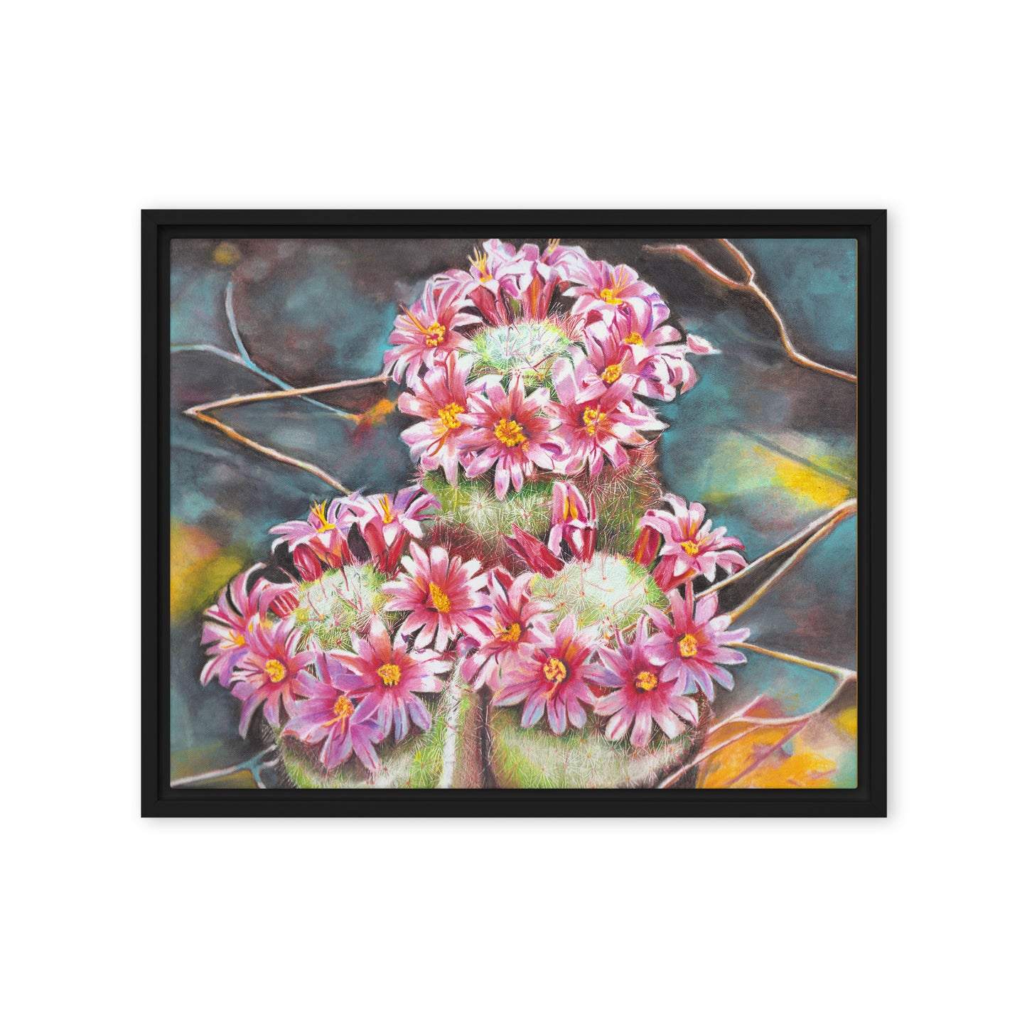 Pin Cushion by Amber Pierson | Framed canvas