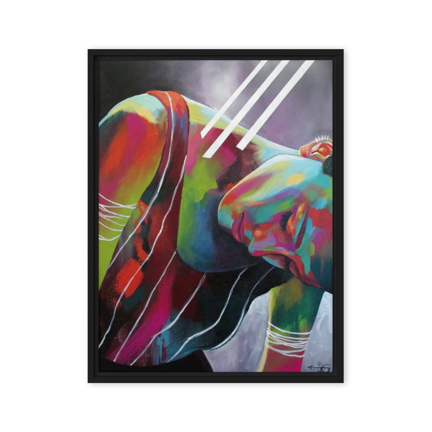 Dysregulation by Jessica Gonzales | Framed Canvas Print