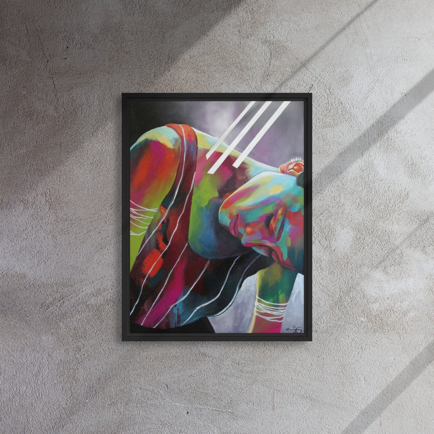 Dysregulation by Jessica Gonzales | Framed Canvas Print