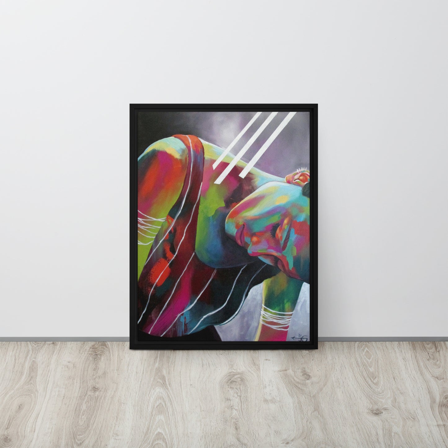 Dysregulation by Jessica Gonzales | Framed Canvas Print