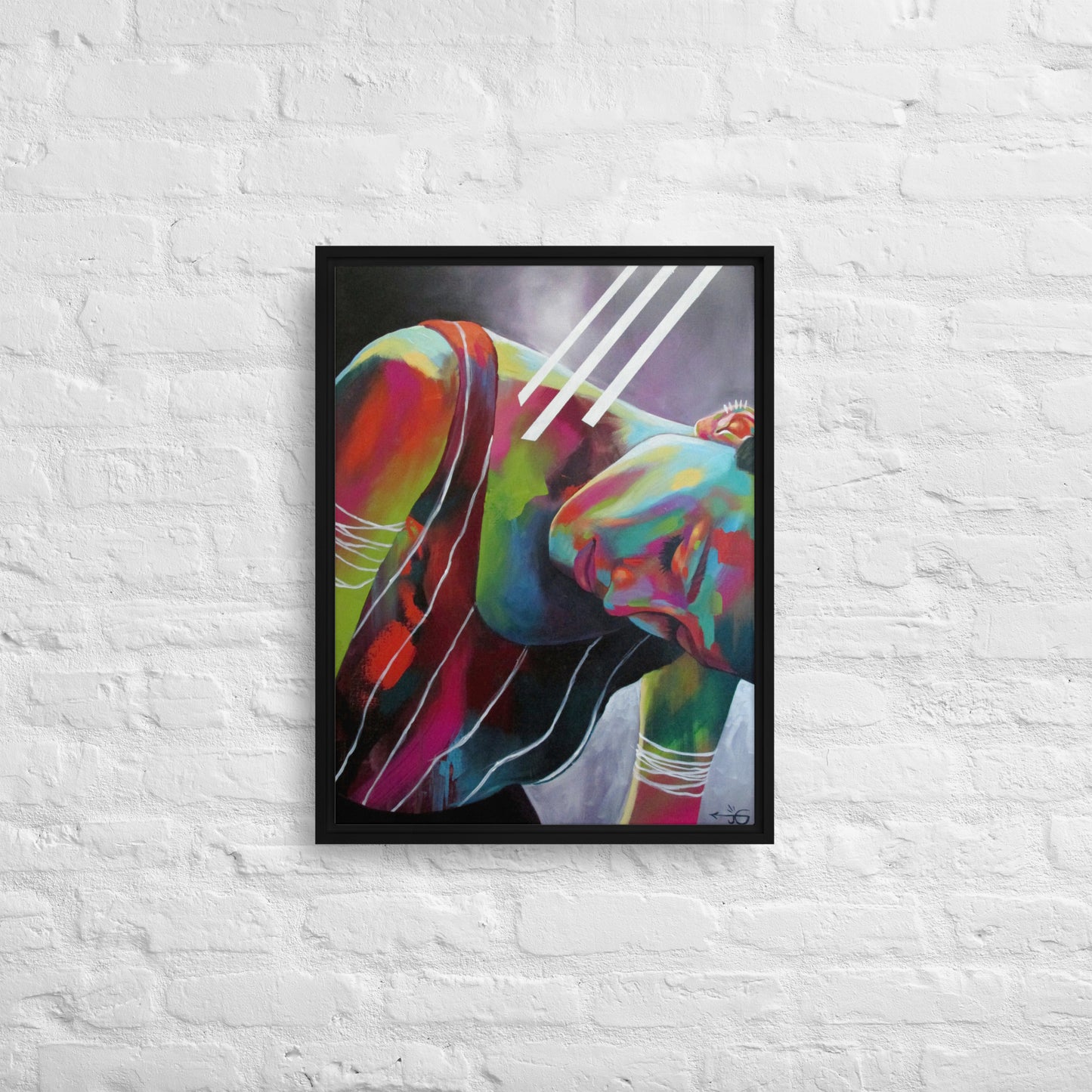 Dysregulation by Jessica Gonzales | Framed Canvas Print