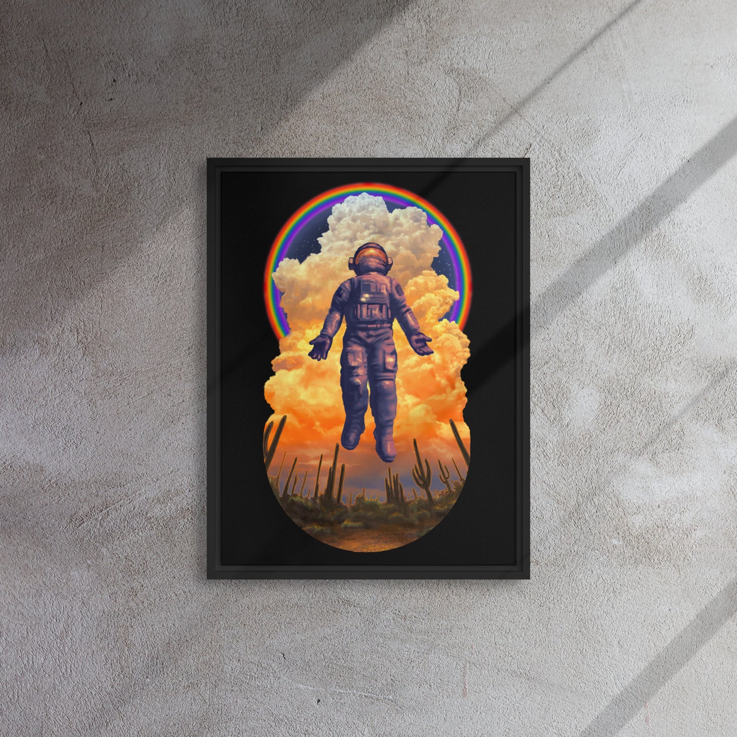 Spaceman Mural by Joe Pagac | Framed canvas