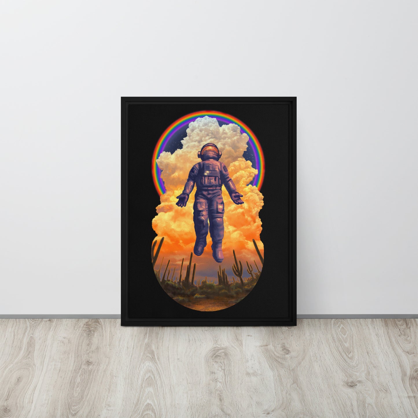 Spaceman Mural by Joe Pagac | Framed canvas