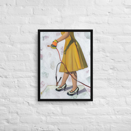 Self Starter by Kathleen Arthur | Framed canvas