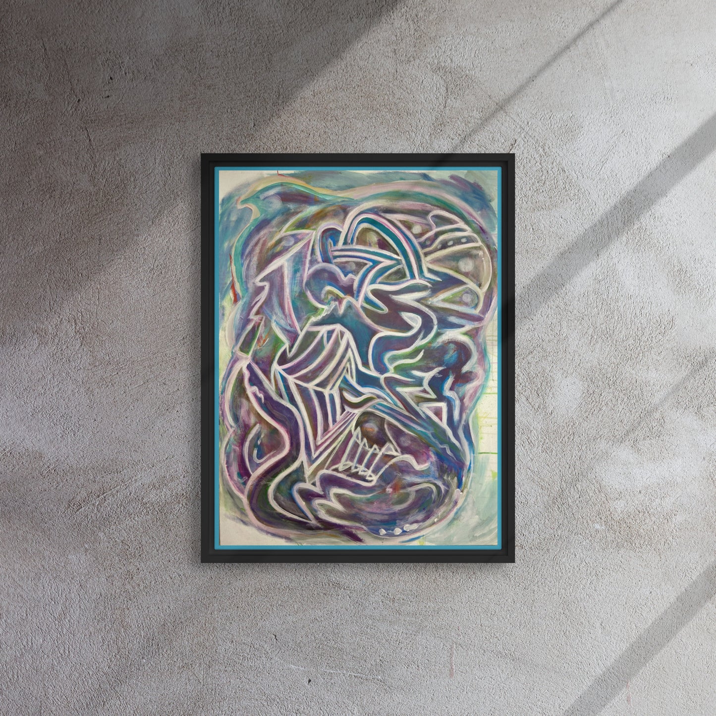 Nuroplasticity by Tyler Bentley | Framed canvas