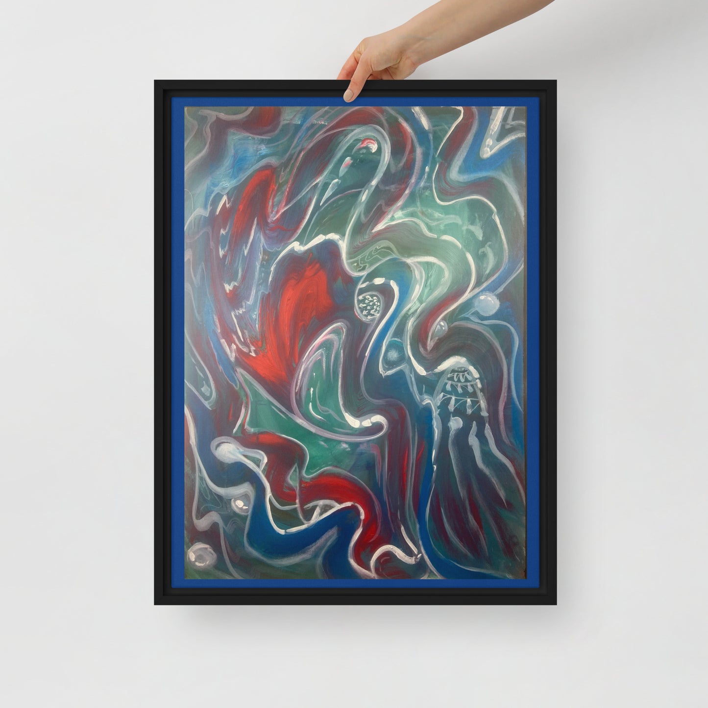 Red or Blue  by Tyler Bentley | Framed canvas