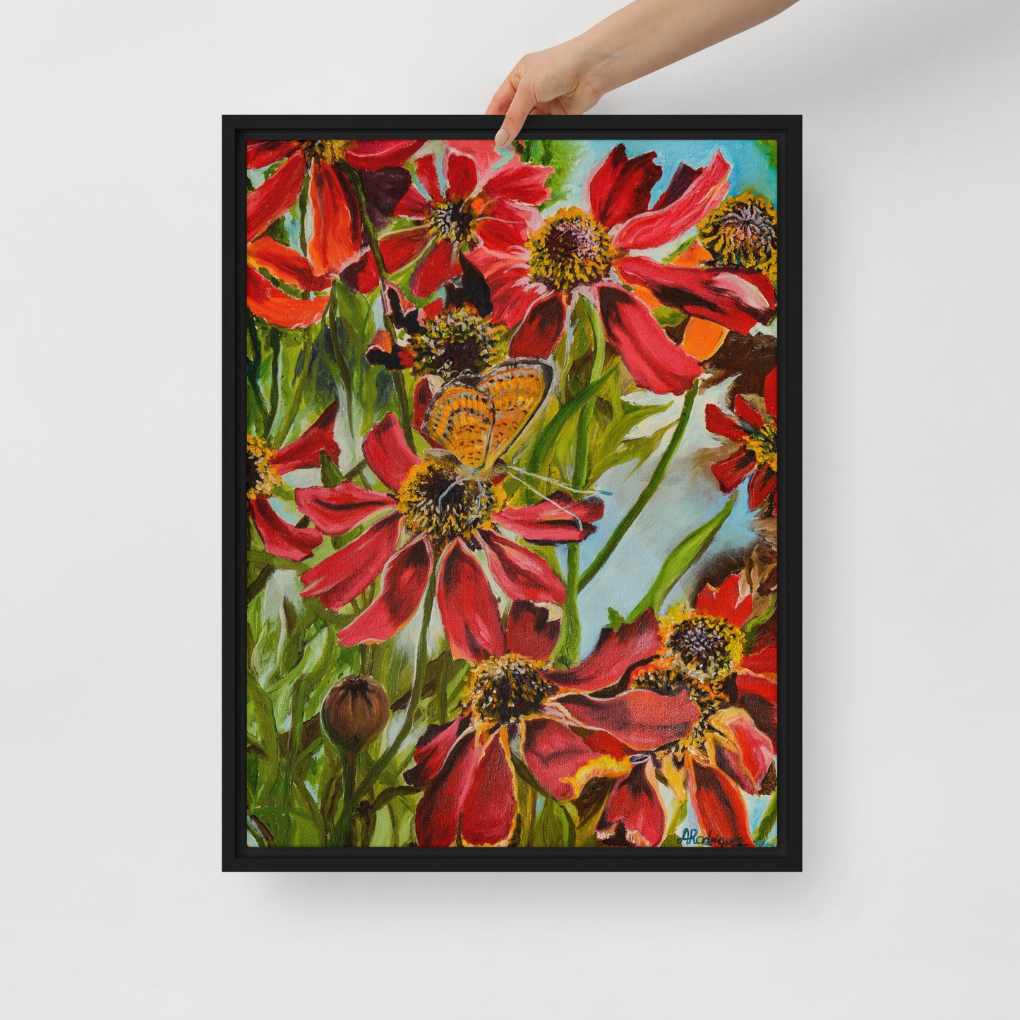 The Morning Garden by Andrea Rodriguez | Framed canvas