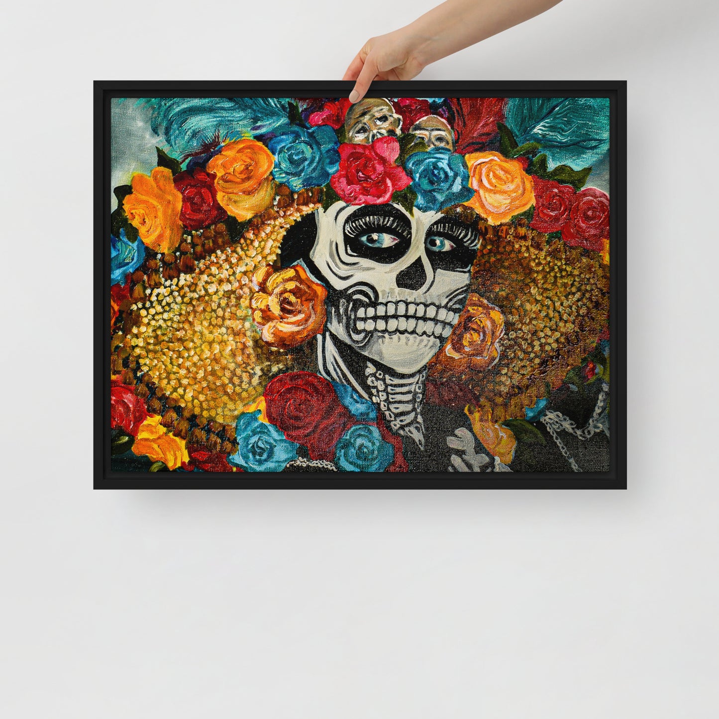 La Catrina by Andrea Rodriguez | Framed canvas