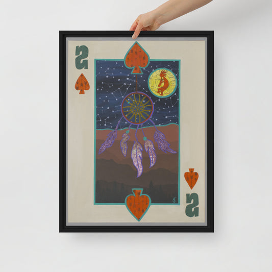 Two of Spades by Suzanne Villella | Framed canvas