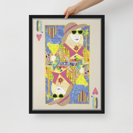 Queen of Hearts by Suzanne Villella | Framed canvas