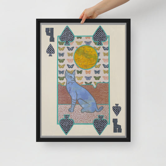 Four of Spades by Suzanne Villella | Framed canvas