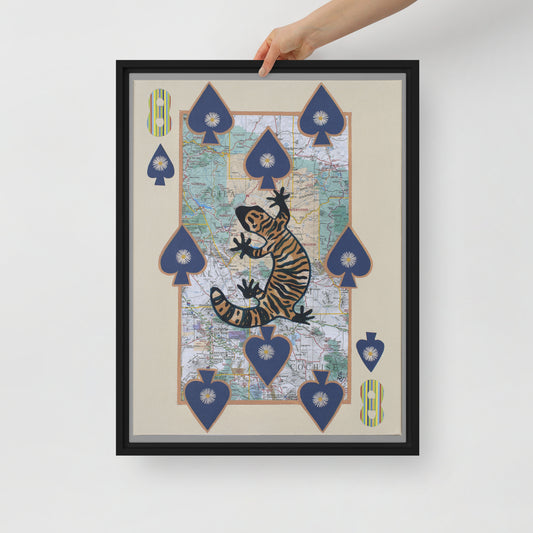 Eight of Spades by Suzanne Villella | Framed canvas