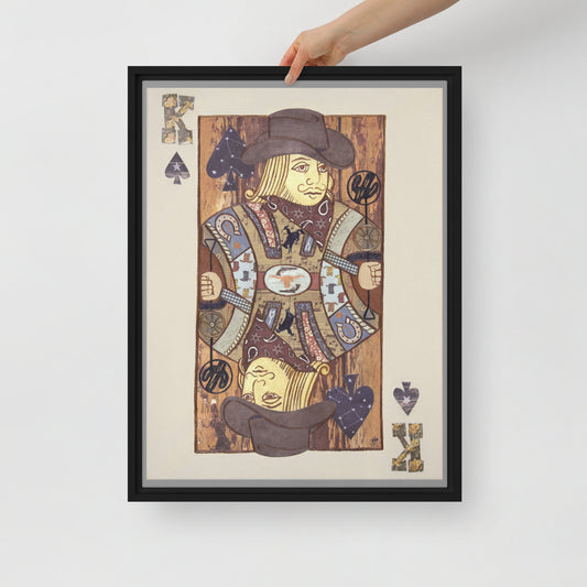 King of Spades by Suzanne Villella | Framed canvas