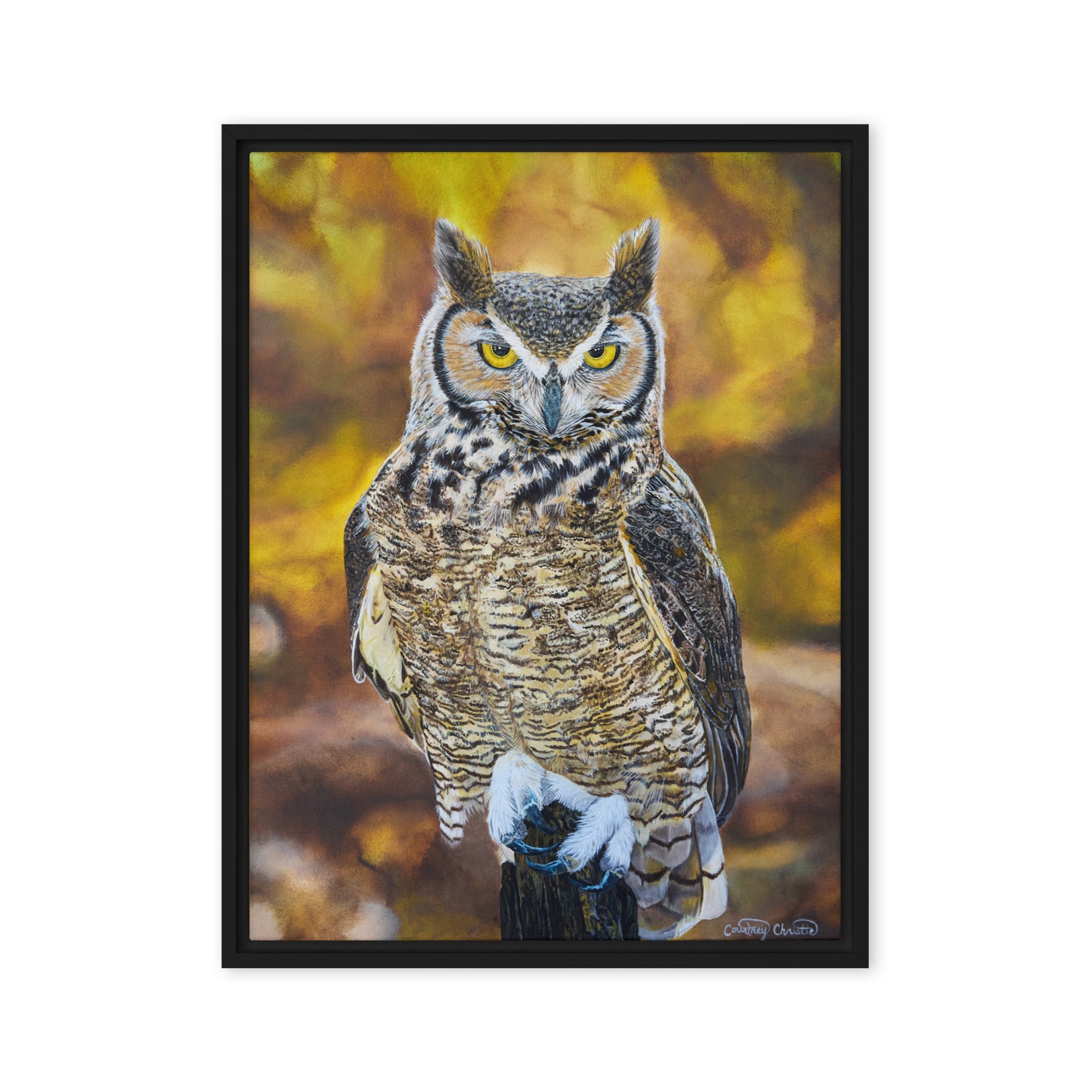 Unamused by Courtney Christie | Framed canvas