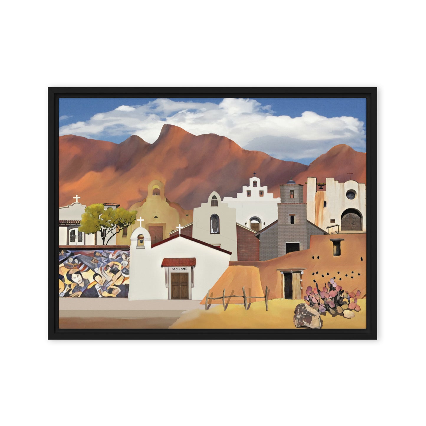 Churches, Chapels & Missions by Mike Berren | Framed canvas