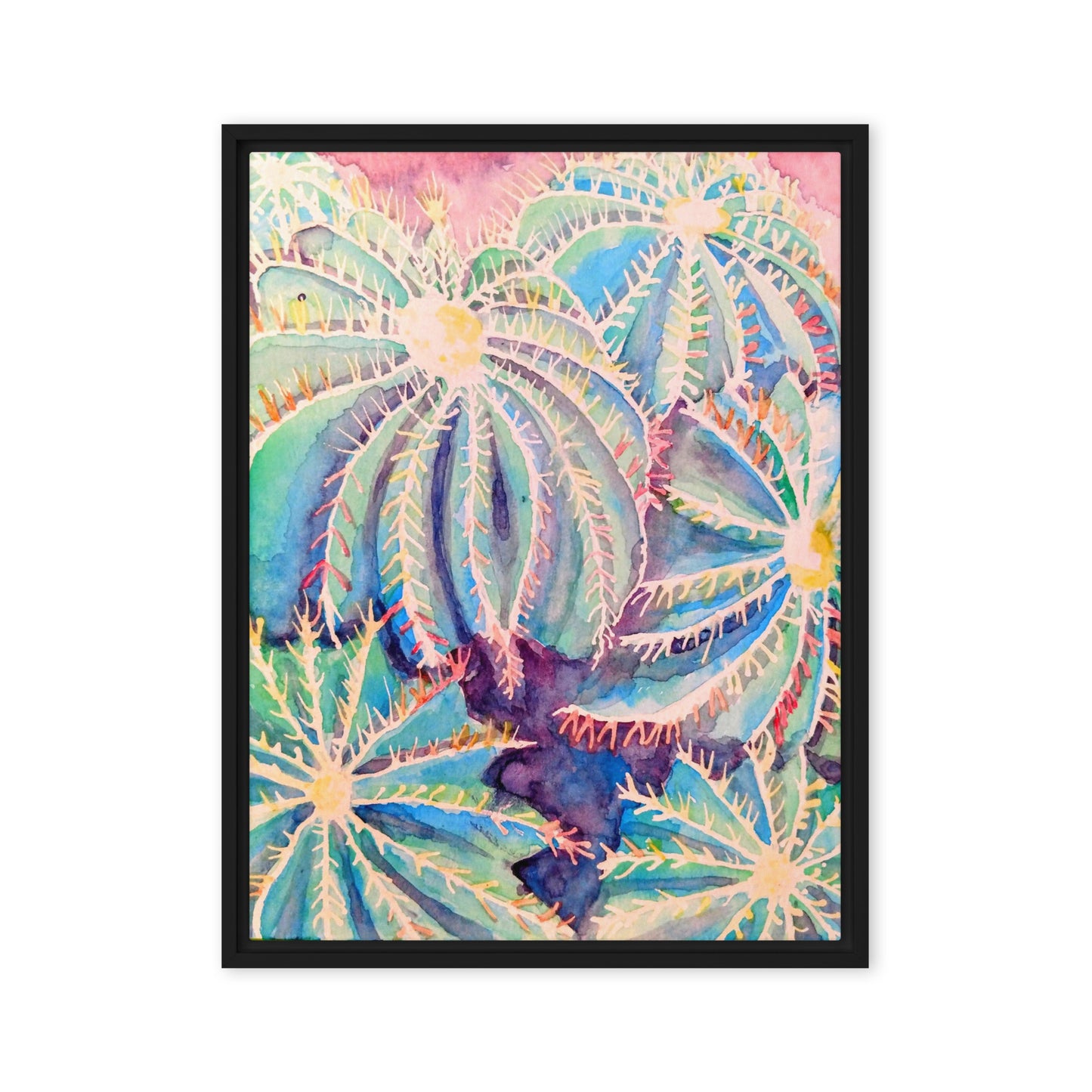 Finding Strength Water Color by Lara Somers | Framed canvas