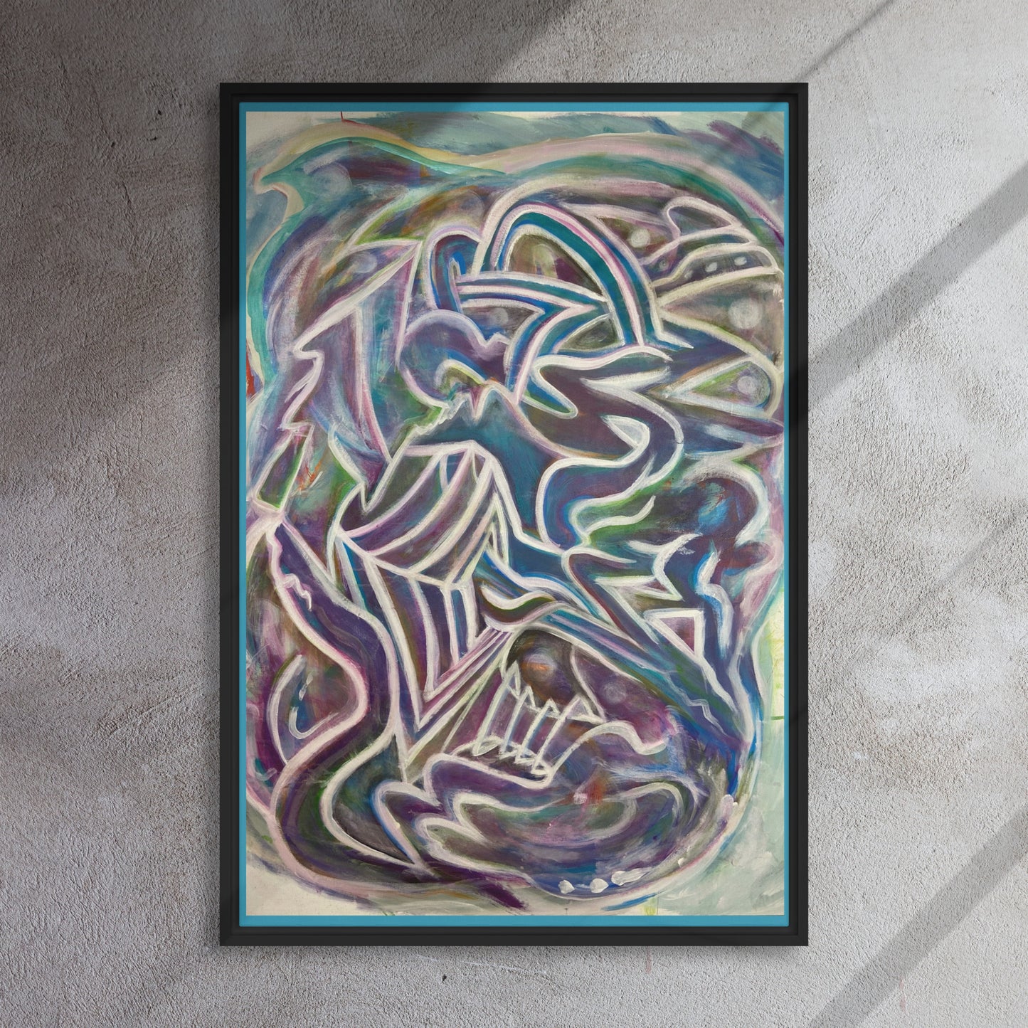 Nuroplasticity by Tyler Bentley | Framed canvas