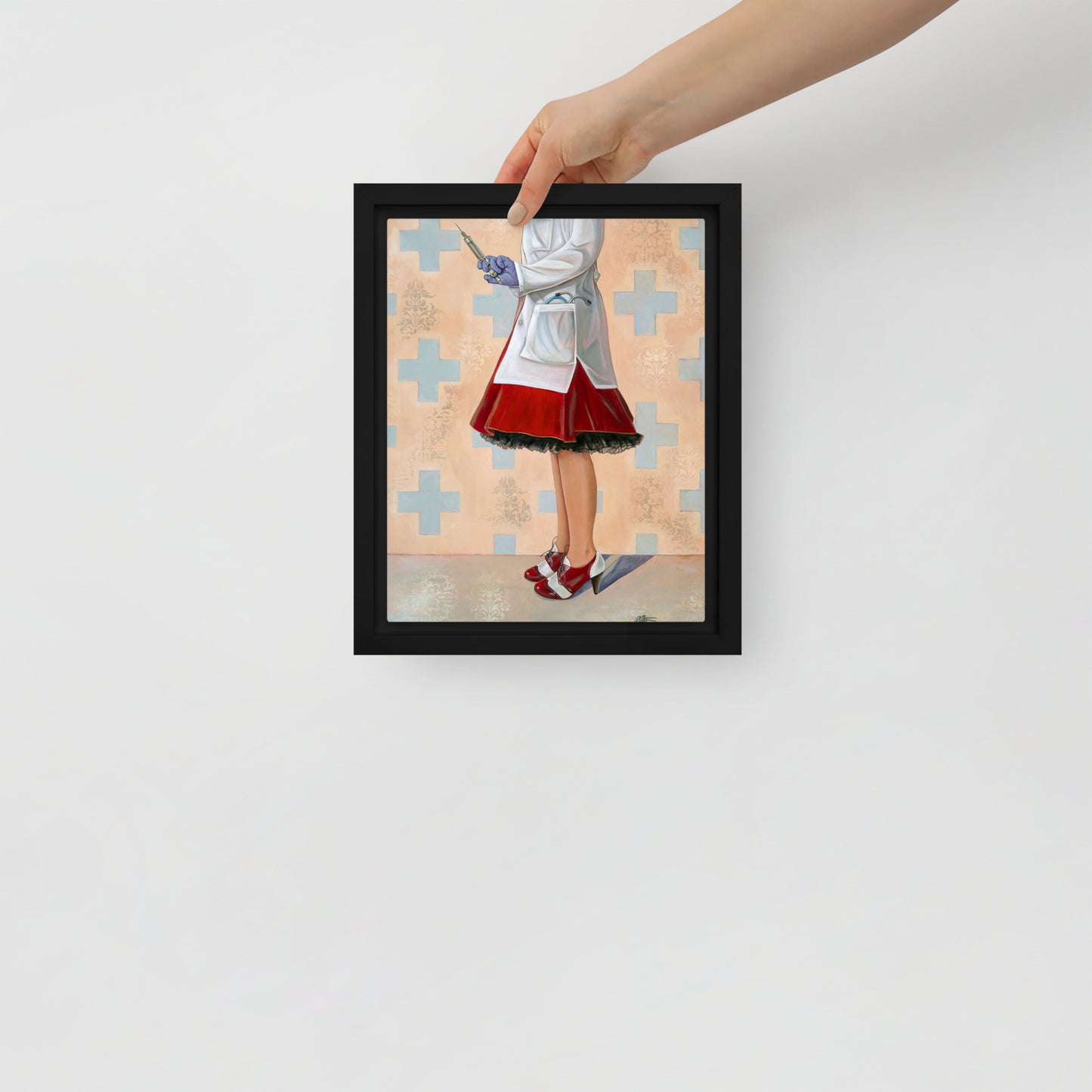 A Shot in the Arm by Kathleen Arthur | Framed canvas