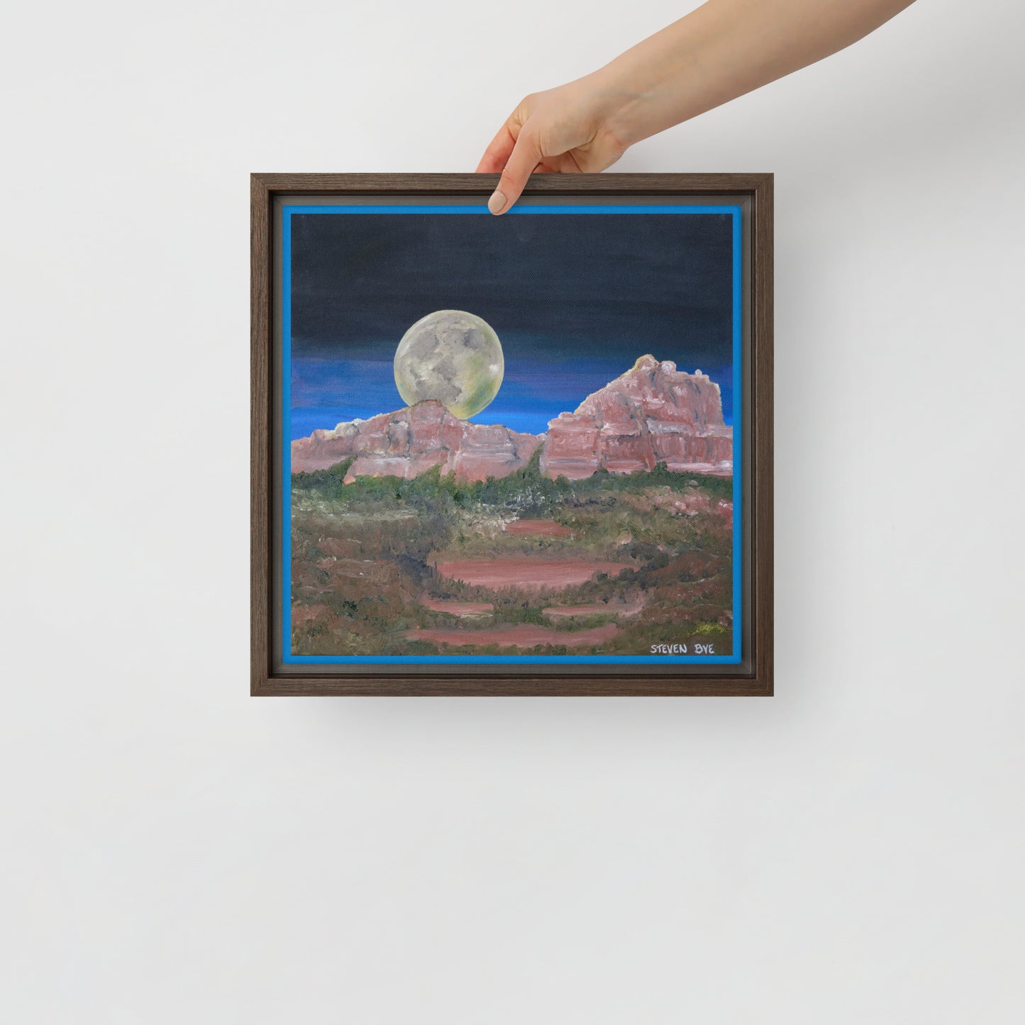 Supermoon by Steven Bye | Framed canvas