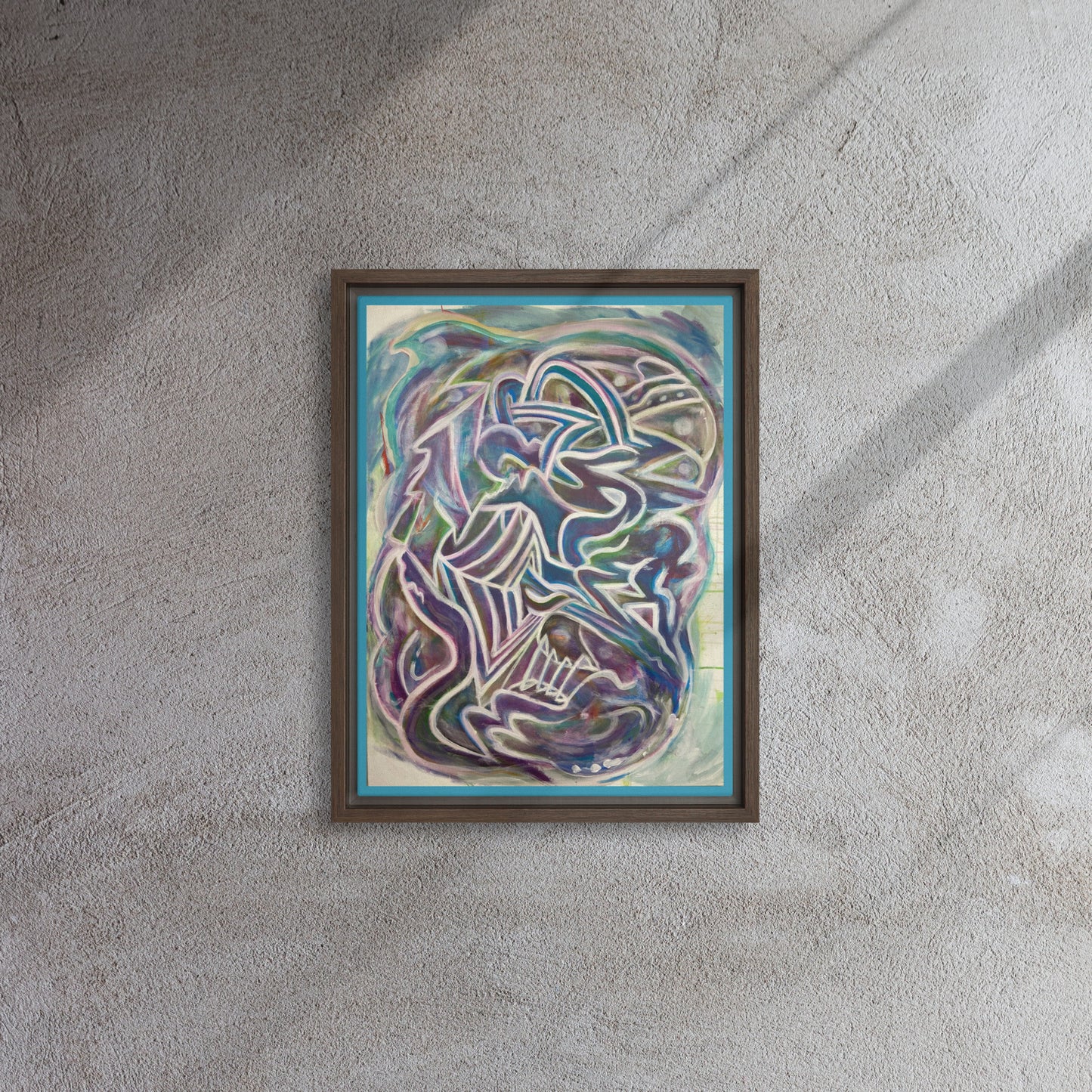 Nuroplasticity by Tyler Bentley | Framed canvas