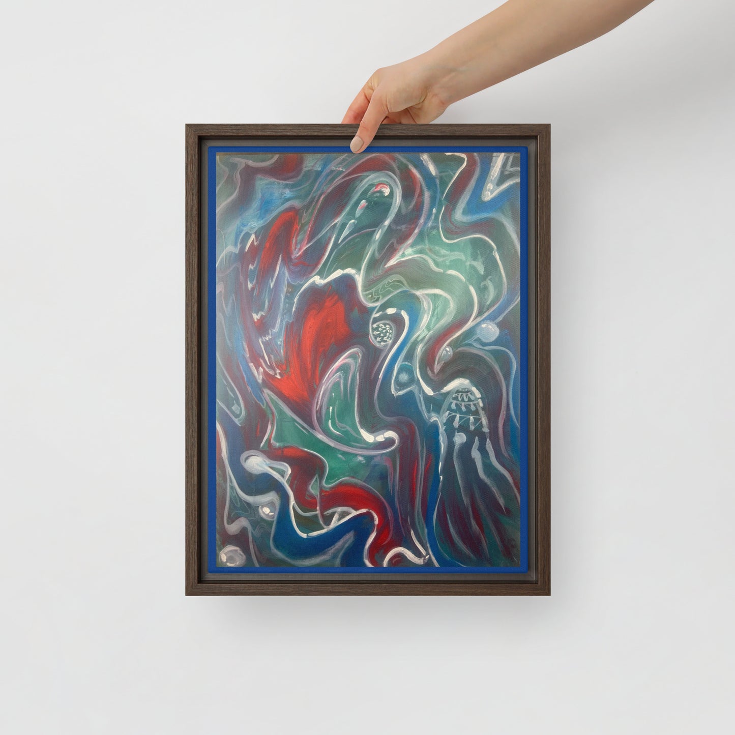 Red or Blue  by Tyler Bentley | Framed canvas