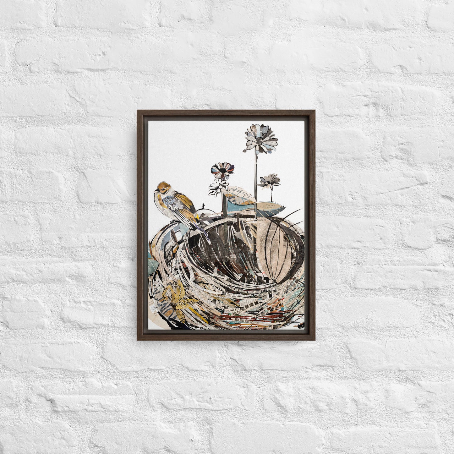 Empty Nest by Amy Bumpus | Framed canvas