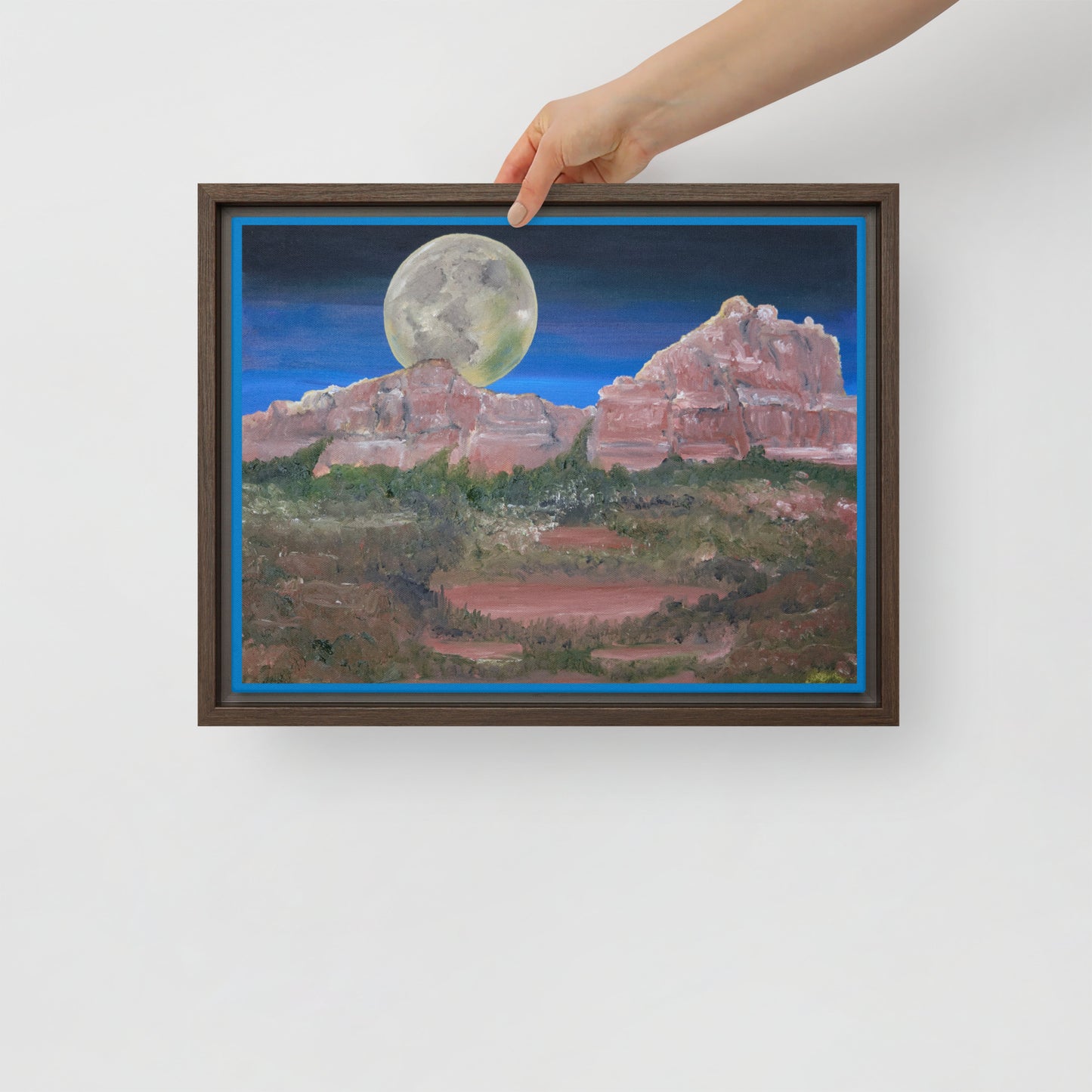 Supermoon by Steven Bye | Framed canvas