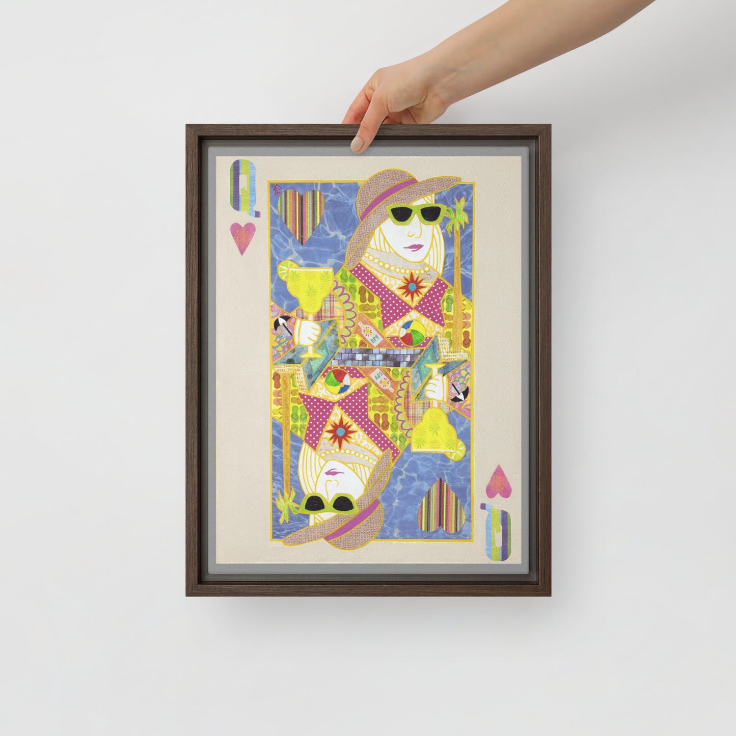 Queen of Hearts by Suzanne Villella | Framed canvas