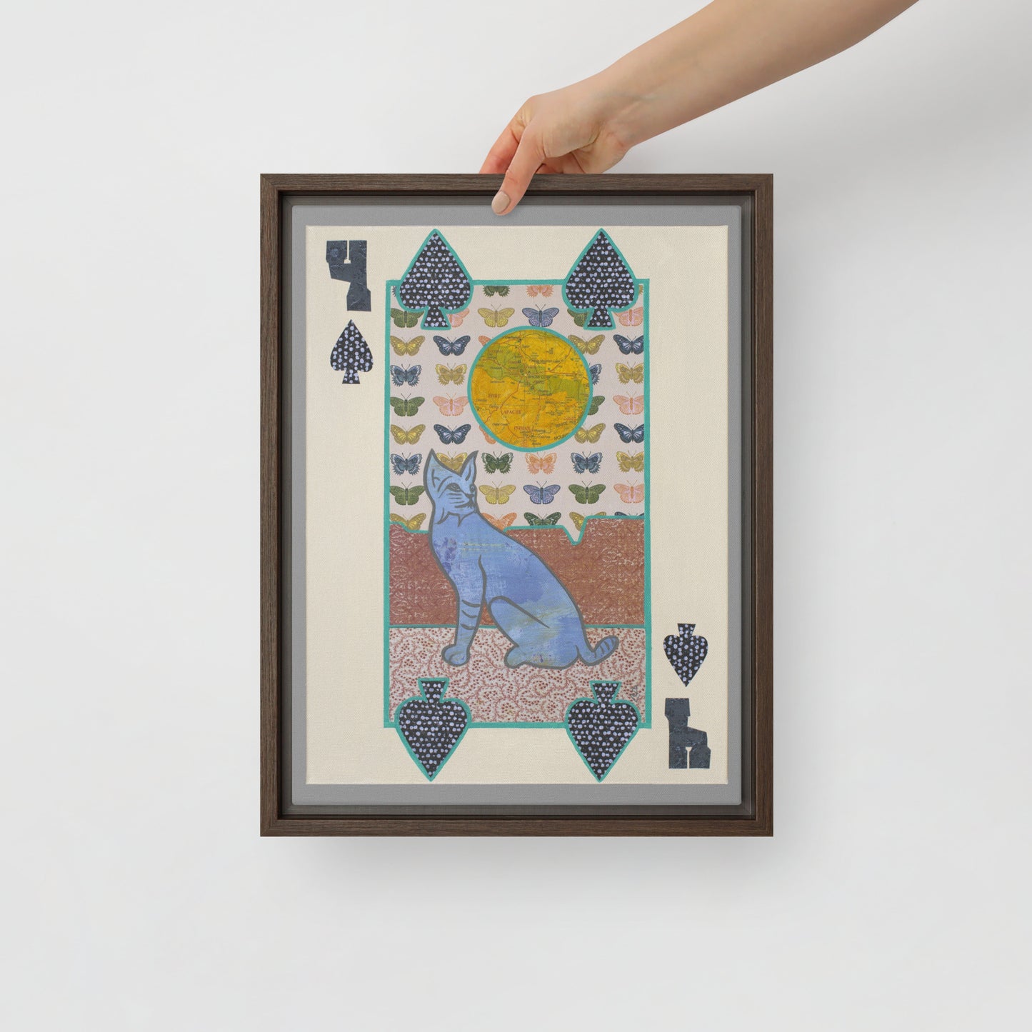 Four of Spades by Suzanne Villella | Framed canvas