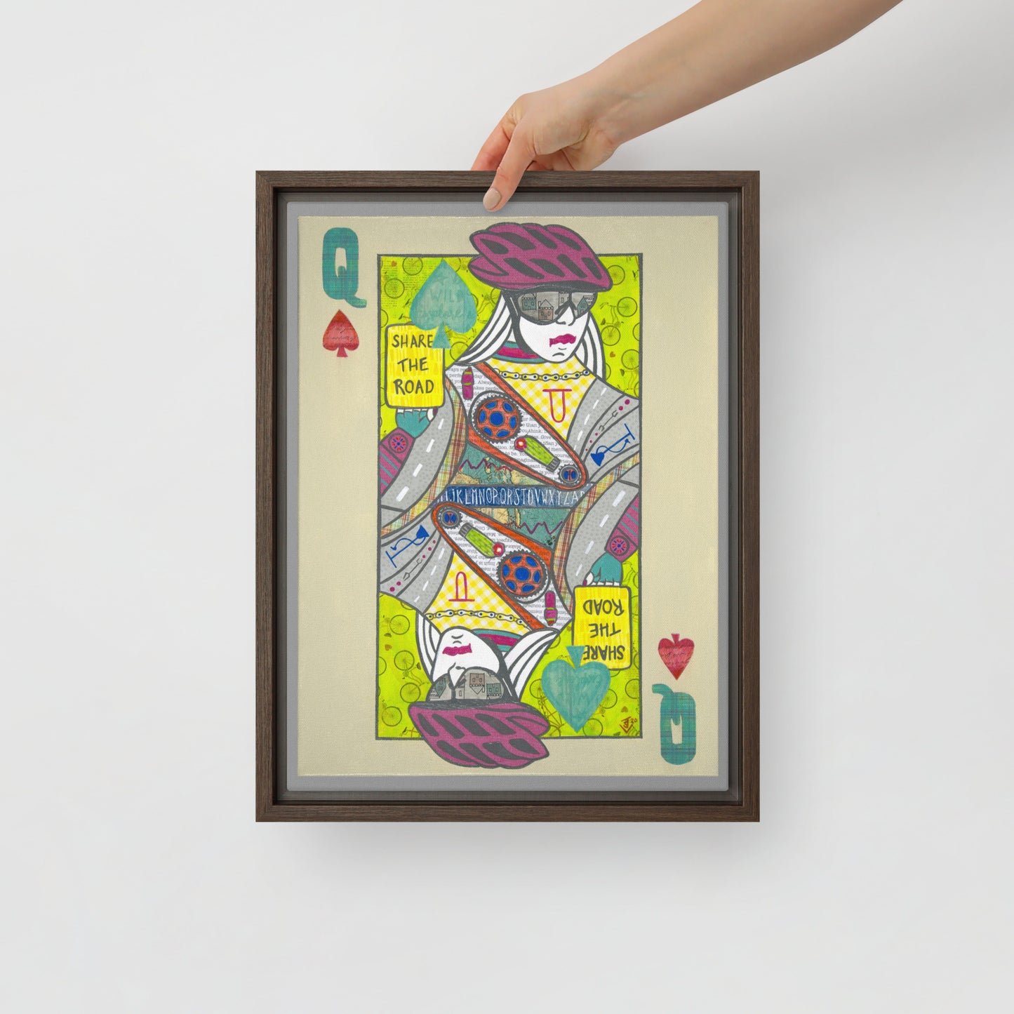 Queen of Spades by Suzanne Villella | Framed canvas