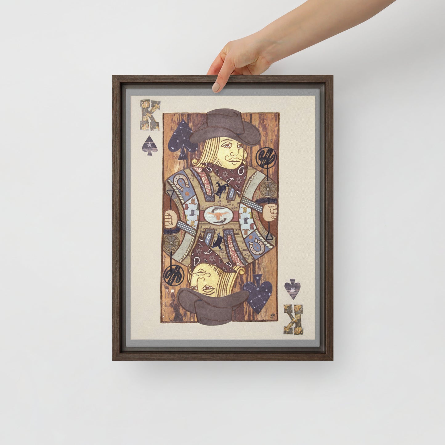 King of Spades by Suzanne Villella | Framed canvas
