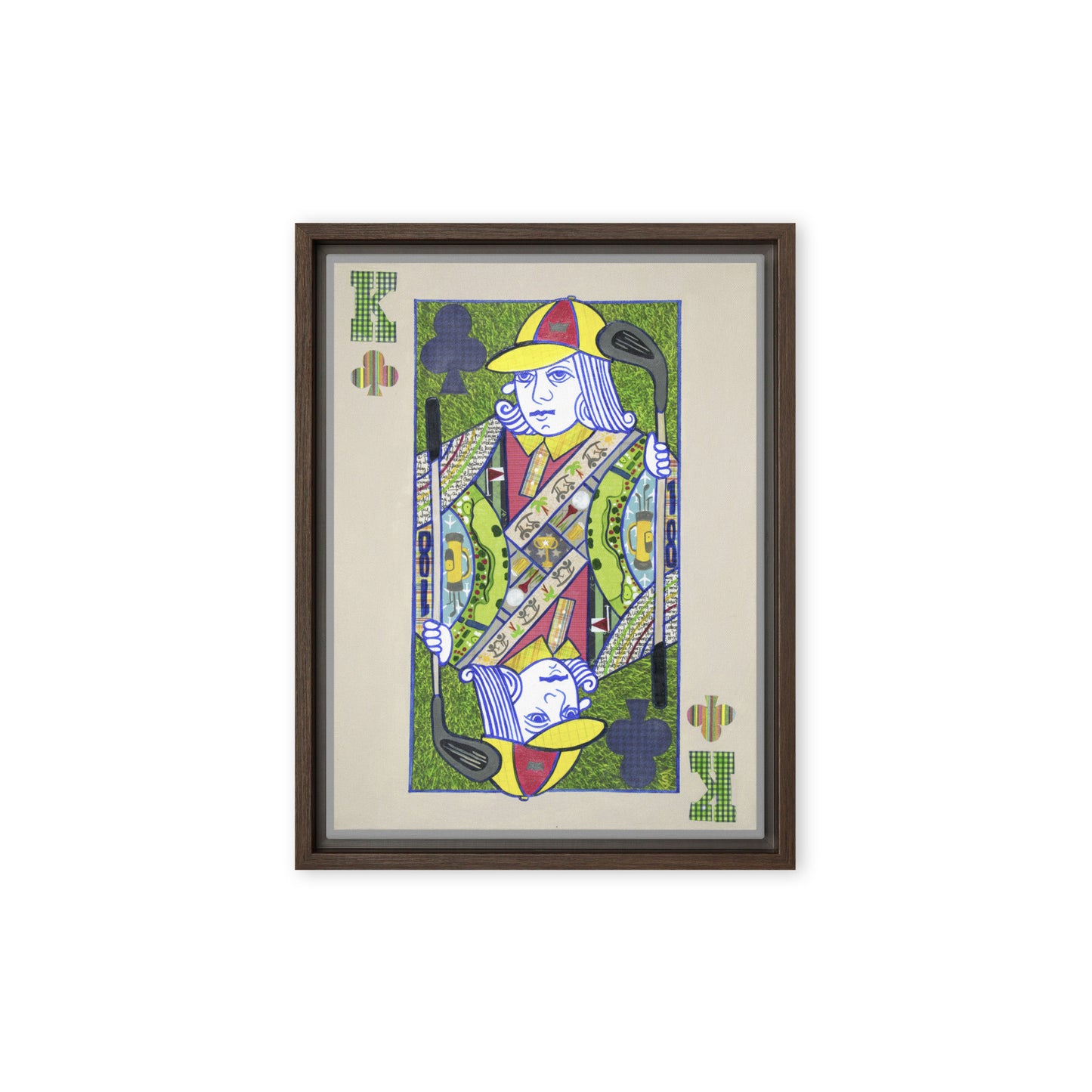 King of Clubs by Suzanne Villella | Framed canvas