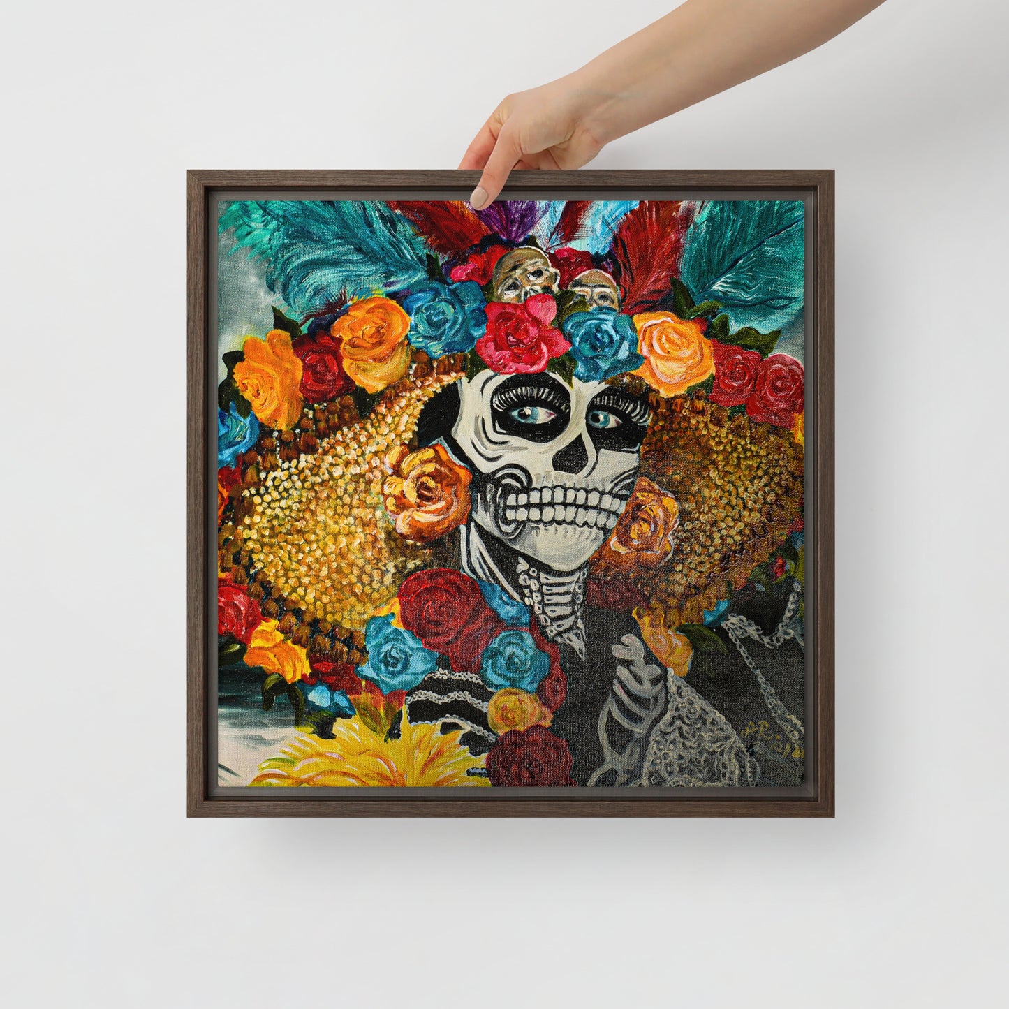 La Catrina by Andrea Rodriguez | Framed canvas