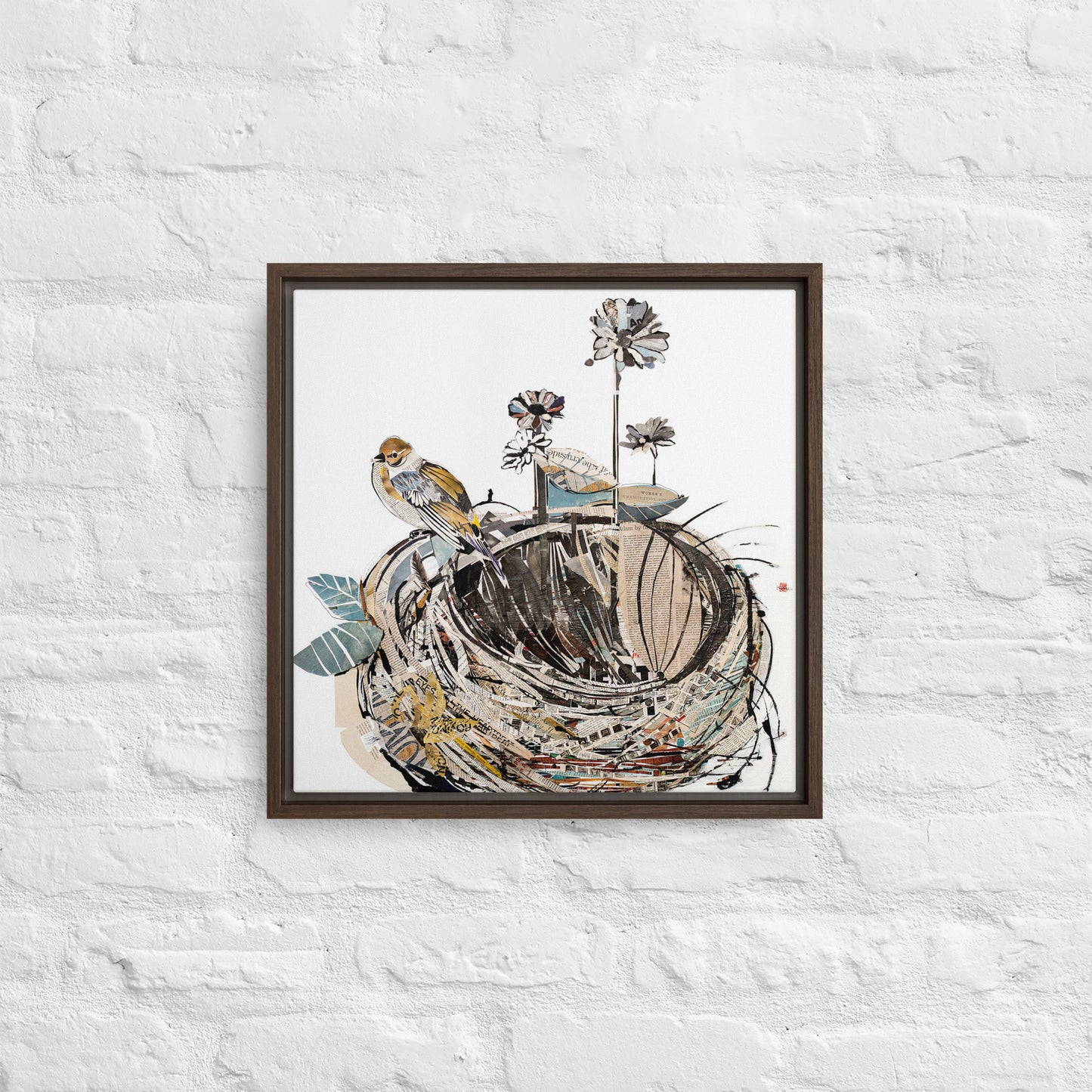 Empty Nest by Amy Bumpus | Framed canvas