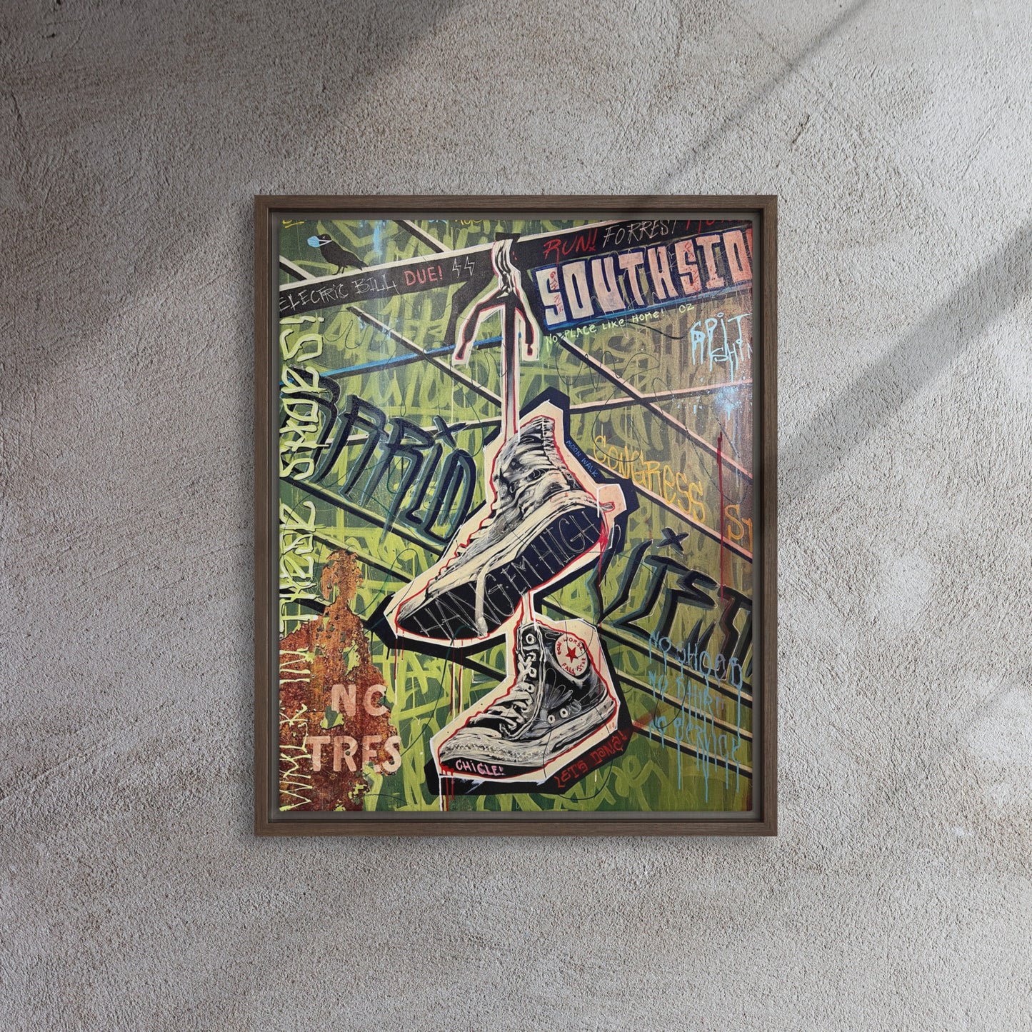 Hang em High by Ignacio Garcia | Framed canvas (16x20)